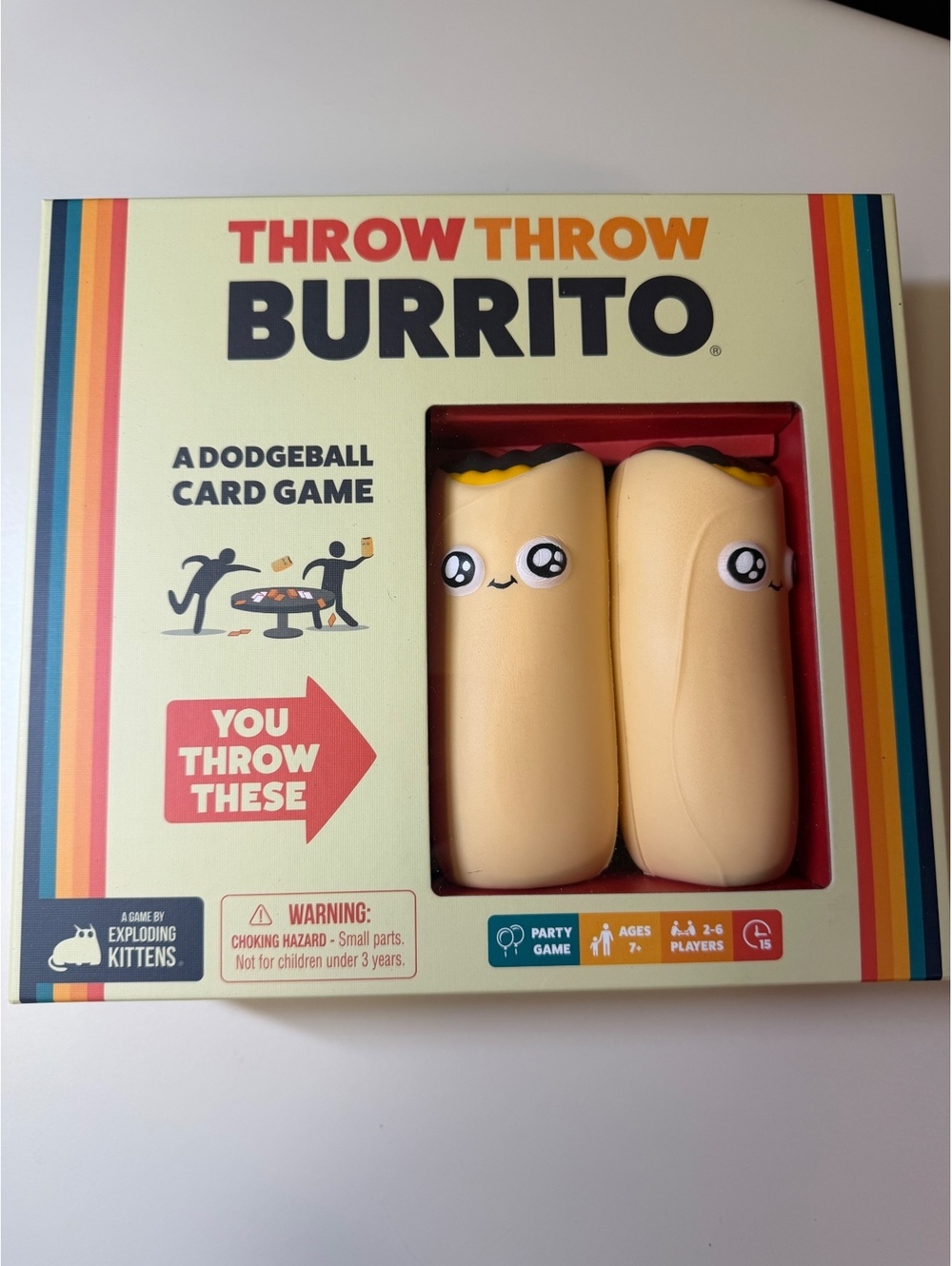 Throw Throw Burrito Dodgeball Card Game by Exploding Kittens